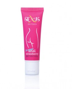 Анальная гель-смазка на водной основе с ароматом клубники Silk Touch Strawberry Anal 50мл