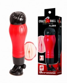 Мастурбатор вагина в тубе с присоской Crazy Bull Flora