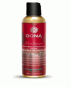 Вкусовое массажное масло DONA Kissable Massage Oil Strawberry Souffle 110 мл