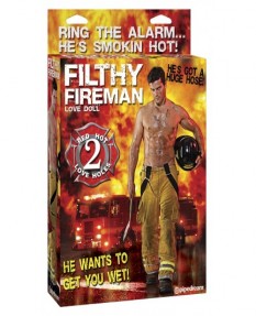 Надувная секс-кукла мужчина «FILTHY FIREMAN LOVE DOLL»