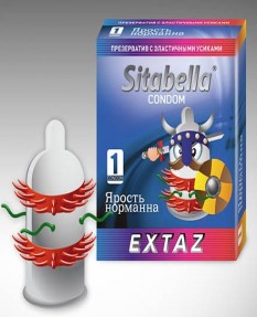 Презерватив"Sitabella"Extaz Ярость норманна 1 шт