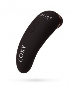 Бесконтактный стимулятор клитора Coxy с вибратором, черный