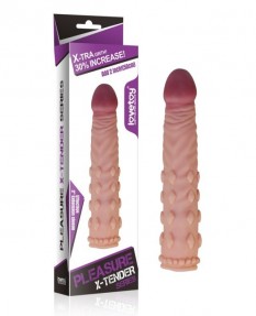 Насадка на пенис удлиняющая Super-Realistic Penis Extension Sleeve, LV1054F