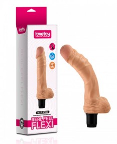 Вибратор с мошонкой Real feel flexi 23 см, LV1011