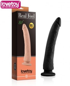 Фаллос Real Feel Silicone Dildo черный