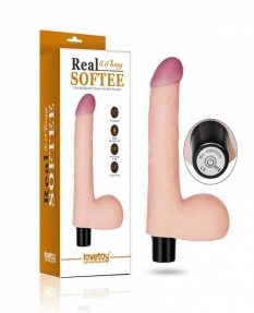 Вибратор с мошонкой Real Softee 20,3 см, LV0914