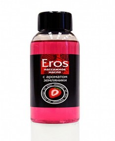 Масло массажное ''EROS''c ароматом земляники 50мл, 13006