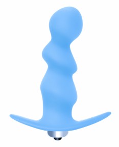 Анальная пробка с вибрацией Spiral Anal Plug Blue