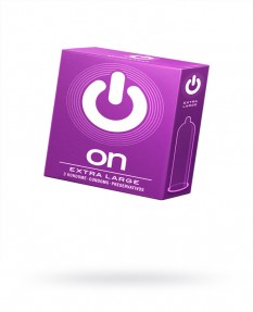 Презервативы ''ON)'' XX-Large №3 - увеличенного размера (ширина 57mm)