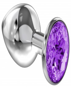 Анальная пробка Diamond Purple Sparkle Large 4010-05