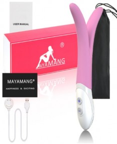 Двойной светло-розовый вибростимулятор Alien с 9 функциями вибрации