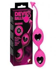 Вагинальные шарики Devils Balls розовые
