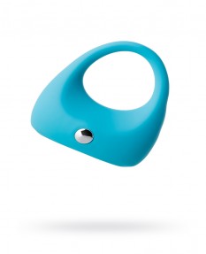 Эрекционное кольцо TOYFA A-Toys, силикон, голубое, 5,4 см
