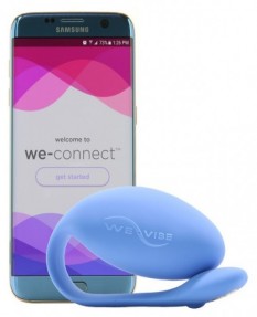 Smart вибратор  We-Vibe Jive с дистанционный управлением синий