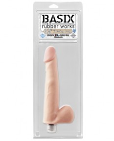 Вибратор с мошонкой Basix Rubber Works 7.5" Vibrating Dong