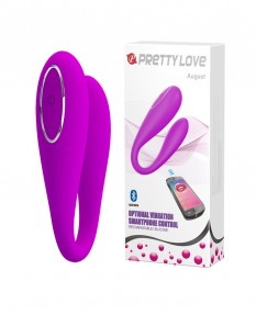 Вибратор для двоих с управлением с телефона Pretty Love August