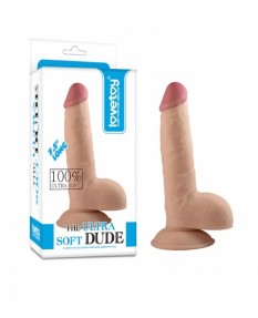 Фаллоимитатор реалистик на присоске The Ultra Soft Dude 7 5 in