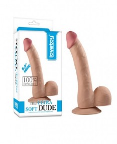 Фаллоимитатор реалистик на присоске The Ultra Soft Dude 22,5 см