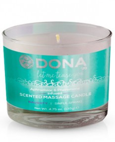 Массажная свеча с феромонами и афродизиаками "Шалость" DONA Scented Massage Candle Naughty Aroma: Si