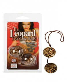 Вагинальные шарики The Leopard Duotone Balls леопардовые