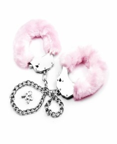 Поножи Fetish Pleasure Fluffy Leg Cuffs розовые