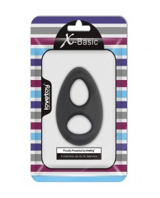 Двойное кольцо эрекционное Ultra Soft Platinum-Cure Silicone Cockring