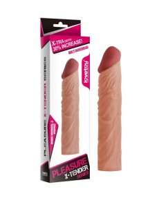 Реалистичная насадка на пенис Super-Realistic Penis Extension Sleeve, LV1052F