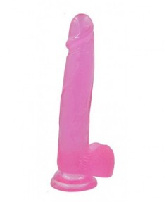 Фаллос на присоске Jelly Studs Crystal Dildo Large розовый, LV3100 Pink
