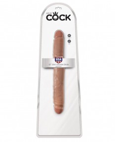 Двусторонний фаллоимитатор-мулат 12 Slim Double Dildo - 30 см