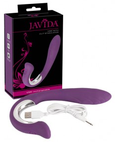 Вибратор с клиторальным стимулятором Javida