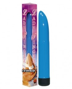 Вибратор Lady finger синий