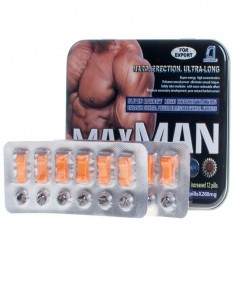 MaxMan 260 мг (биологически активная добавка) растительные капсулы для эрекции (12 таб.)
