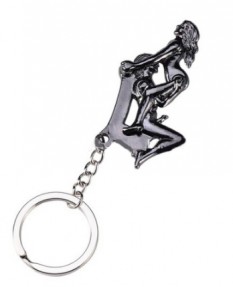 Брелок "Девушка сверху" - Funny Sexy Keychain
