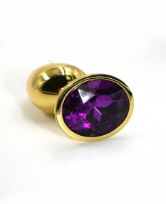 Анальная пробка из аллюминия dark purple