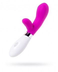 Вибратор с клиторальным стимулятором lova-lova Loa, Силикон, Розовый, 20,4 см