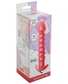 Анальная пробка с вибрацией Twisted Anal Plug Pink