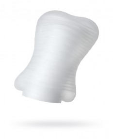 Мастурбатор TOYFA A-Toys Pocket Stripy, TPR, белый, 7,8см (растягивается до 30см)