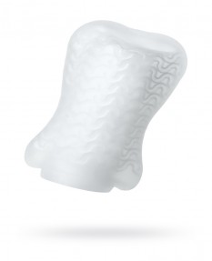 Мастурбатор TOYFA A-Toys Pocket Wavy, TPR, белый, 7,8см (растягивается до 30см), 763008