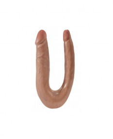 Двойной фаллос King Cock U-Shaped Small Double Trouble мулат