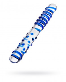 Двусторонний фаллоимитатор Sexus Glass, стекло, 22 см, 912087