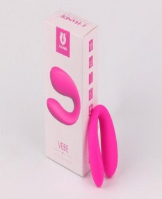 Вибратор для двоих VEBE, розовый