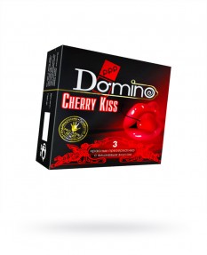 Презервативы Luxe DOMINO PREMIUM Cherry Kiss 3 шт. в упаковке