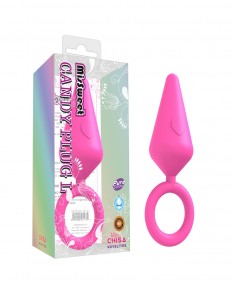 Анальная пробка Candy Plug L 9 см, розовая