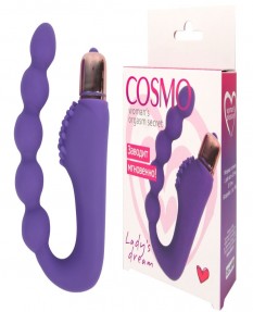 Оригинальный вибратор двойного действия Cosmo 12 см