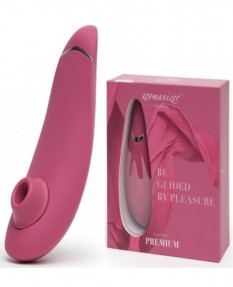 Бесконтактный вакуумно-волновой стимулятор клитора Womanizer Premium розовый