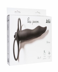Вибронасадка для двойного проникновения Pure Passion Flirtini black