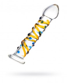 Нереалистичный фаллоимитатор Sexus Glass, стекло, 17,5 см, 912093