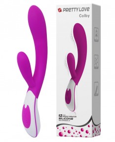 Силиконовый вибратор PRETTY LOVE Colby, фиолетовый