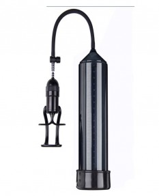 Помпа вакуумная Eroticon PUMP X3 с ручным насосом, чёрная