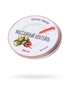 Массажная свеча Yovee «Массажный коктейль», с ароматом Пина колады, 30 мл